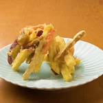 鹿児島郷土料理『唐芋のがね天』★季節のさつまいもと野菜をかごんまの味付けでお楽しみください♪