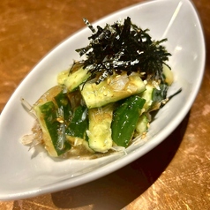 きゅうりの梅水晶和え