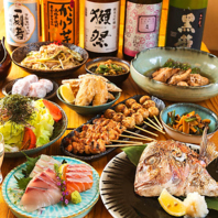 宴会、忘年会におすすめな飲み放題付きコースも