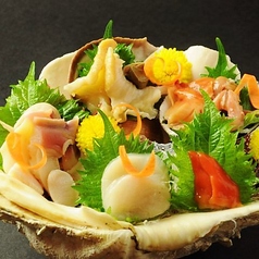 貝のお造り5種盛り合わせ