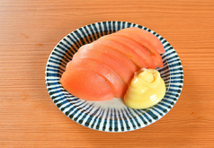 トマトスライス/笹かまわさび/鉄板赤ウインナー/ガリサバ　各