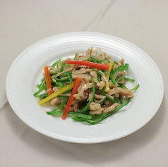 豚肉とピーマンの細切り炒め