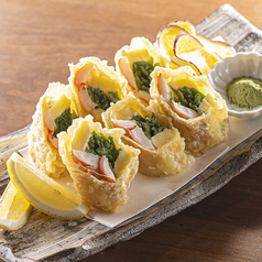 当店必食の創作和食、京湯葉包み上げ♪