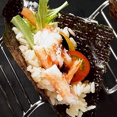 蟹サラダ手巻き