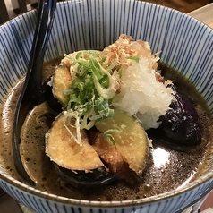 なすとつくねのはさみ揚げ