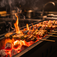 旨み際立つ大山鶏の焼き鳥。香ばしさが違う。
