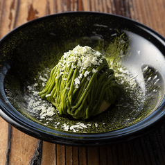 抹茶のモンブランケーキ