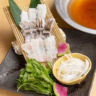 <お通し>鱧梅しゃぶしゃぶ