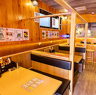 ボックス席で安心感◎仕事終わりの一杯はいかが？