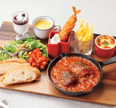 【イオンモール岡山の洋食DINING＆CAFE】メインを選べる３つのワンプレート♪