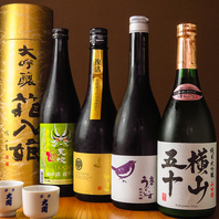 鹿児島焼酎と、厳選日本酒。
