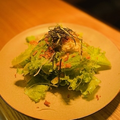 アボカドと島豆腐のネギ塩チョレギさらだ