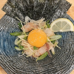 赤海老塩ユッケ