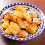 看板メニュー「ぽてとのポテトフライ」　シンプルに表面はサクサク。中はホクホクのこだわり仕上げ。