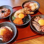 和牛×海鮮を一度に堪能。選べる贅沢ランチで心まで満たされる。