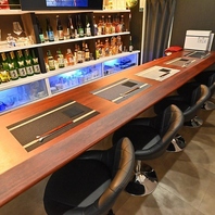 お一人様も大歓迎!カウンター席完備。