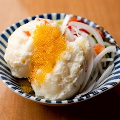 温泉卵が乗ってるポテトサラダ