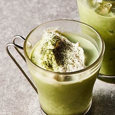 河越抹茶のホットラテ