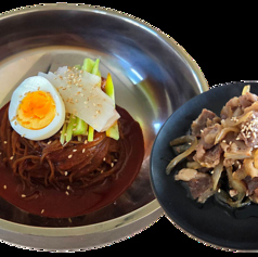 ビビン冷麺+肉