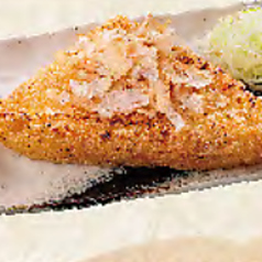 定義山の三角揚げ/笹かま炭火焼き (1枚)/仙台麩の竜田揚げ/牛たん麻婆焼きそば