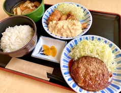 ハンバーグ&チキン南蛮定食