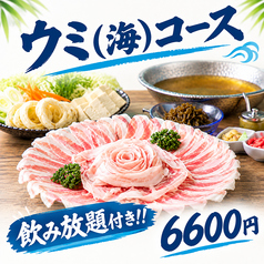 あぐーしゃぶしゃぶビーチのコース写真