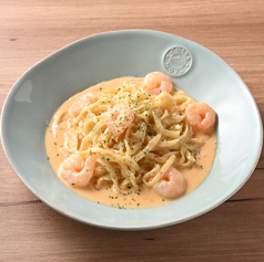 海老のクリームパスタ