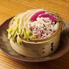 もやしと牛肉の蒸籠蒸し
