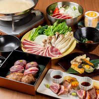 大人気の鴨の鍋など逸品料理ご用意しております！