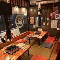 お座敷席もあり、ちいさなお子様連れのご家族も快適です