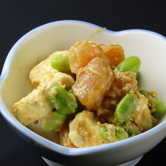 海老と枝豆のクリームチーズ和え