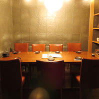 バリエーション豊富な個室