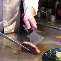 【五感で愉しむ鉄板焼をご提供いたします】