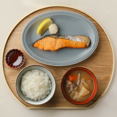 甘塩銀鮭定食