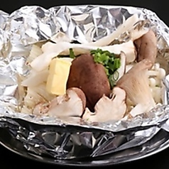えのきと椎茸のバターホイル焼き