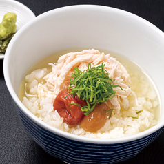 手作りみつせ鶏スープで食べるあっさり鶏茶漬け