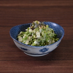 白菜と塩昆布の胡麻サラダ