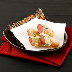 明太子の大葉包み天ぷら