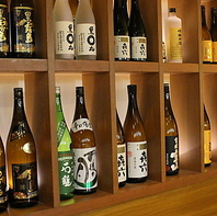 旬魚旬菜に合わせる日本酒・焼酎を幅広くご用意！