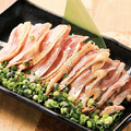 料理メニュー写真 宮崎産 軍鶏のたたきポン酢