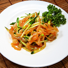 胡瓜とクラゲの冷菜