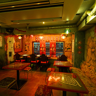 【雰囲気抜群】まるで台湾な空間で自慢の中華とお酒。