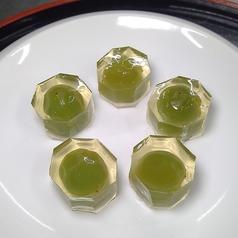 小梅の蜜煮 ゼリー寄せ