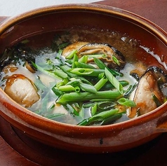 牡蠣と九条葱のアヒージョ