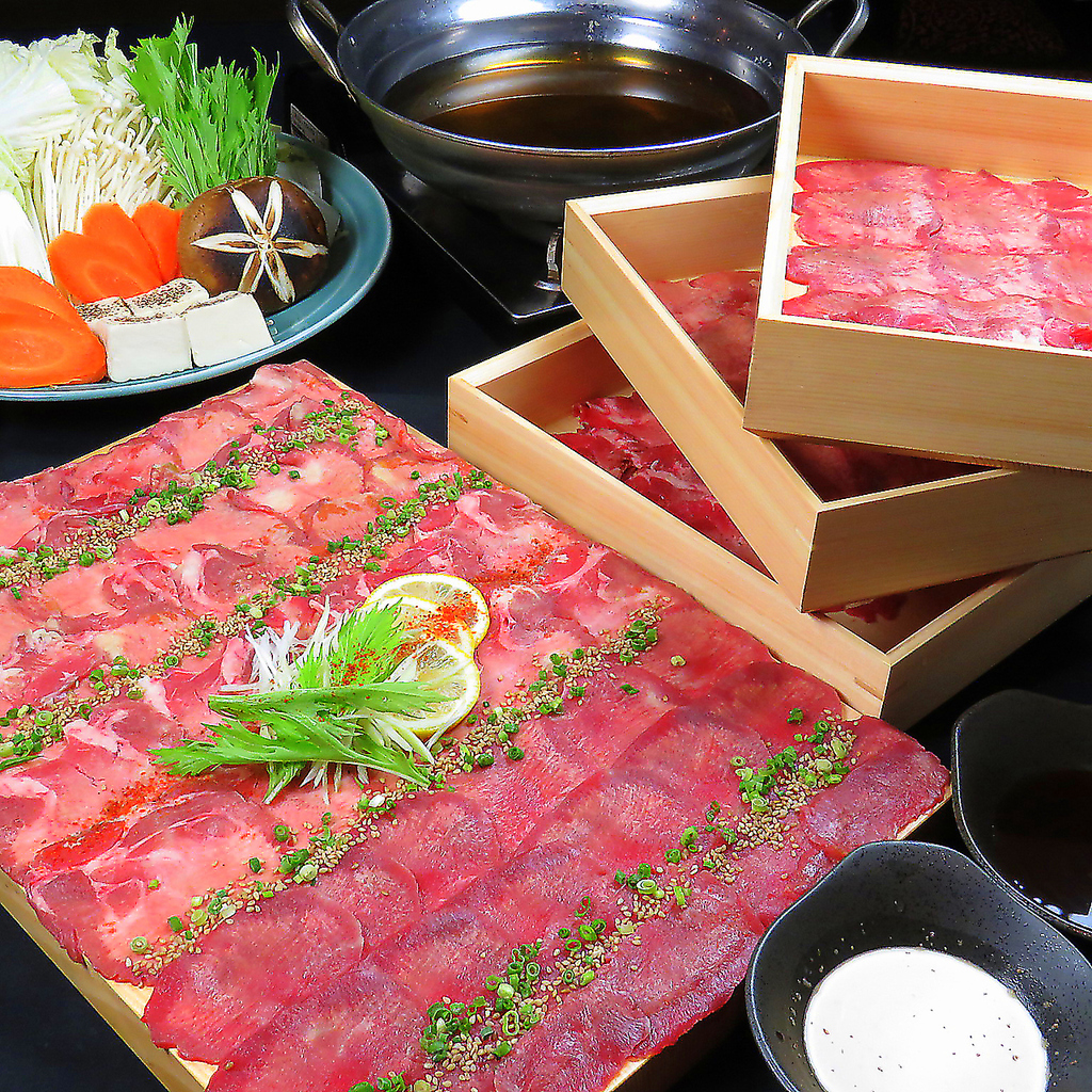 【牛タン・豚しゃぶ食べ放題コース】120分飲み放題も付いたお得なコースをご用意しております！