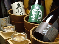 日本酒・焼酎も豊富に取り揃えております