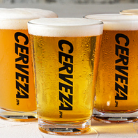店名CERVEZA（セルベサ）はスペイン語で★ビール★