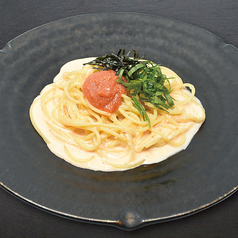 明太クリームパスタ