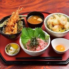 ねぎとろ丼と選べるハーフ丼