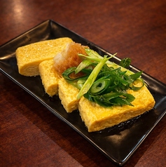 だし巻き卵　九条ネギと卸しポン酢